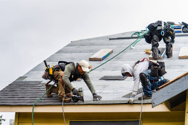 Professional Gutter Installation technician working in Morganfield, KY